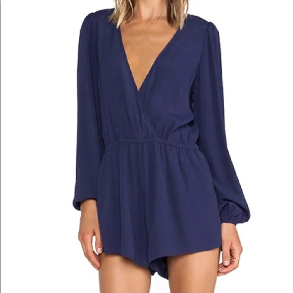 Lover + Friends | Monday to Friday Long Sleeve Romper - Size XS
